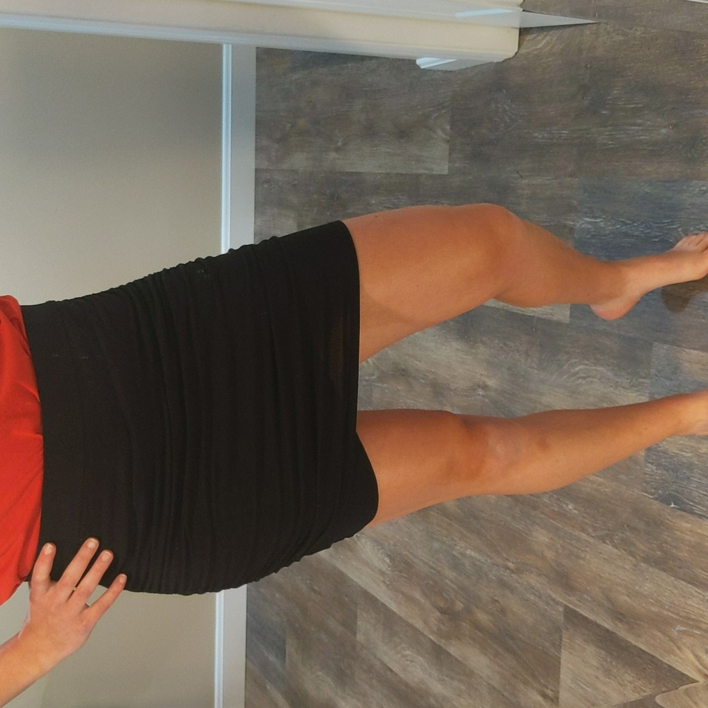 Moda International Tight Black Short Skirt
